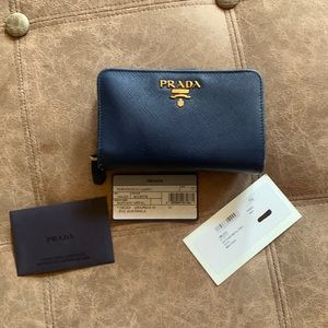 Prada Saffiano Metal Wallet